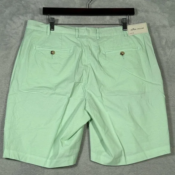 Peter Millar Shorts Mens 36‎ Seaside MS21B01 Stretch Chino Lightweight Poplin - Picture 6 of 11